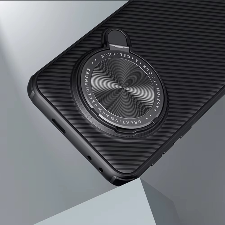 NILLKIN CamShield Prop Magnetische Schutzhülle für Honor Magic 7 Pro mit faltbarem Kameraschutz und Lenk-Ständer in Schwarz - Bild 4