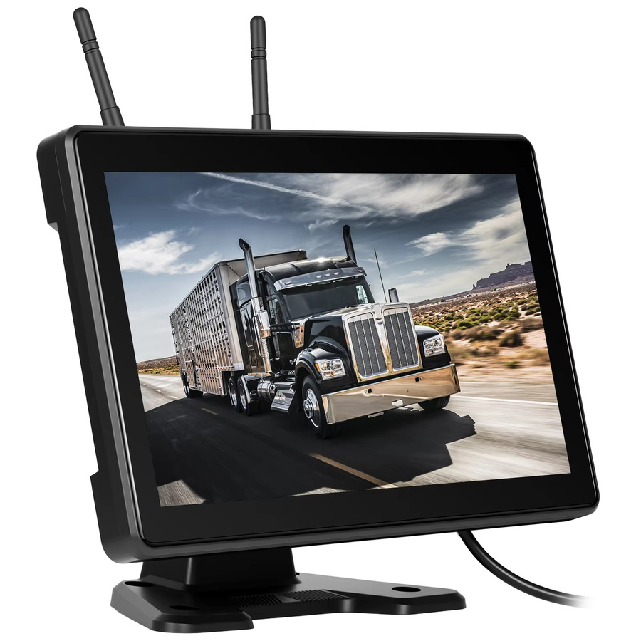Podofo Drahtloses Rückfahrkamera-Kit mit 10,1 Zoll IPS HD Display und IP68 wasserdichter Rückfahrkamera mit Aufnahmefunktion für 12V/24V LKW Bus Auto und Wohnmobil in Schwarz - Bild 9