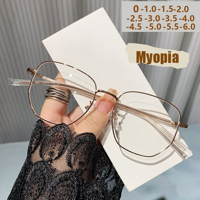 Korrektionsbrille Vollrand, Metall, square, gold - Bild 1