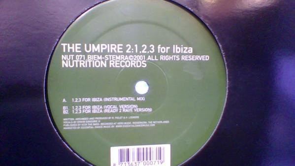UMPIRE - 1, 2, 3 Für Ibiza 12-Zoll-Schallplatte (Vinyl LP) aus dem Jahr 2001, Electronic, Niederlande, Gebraucht - Bild 1