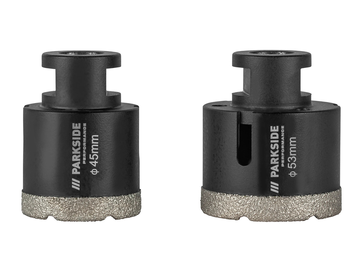 PARKSIDE PERFORMANCE Diamant Bohrkronen in Schwarz für Stahl, Durchmesser: 45 mm und 53 mm - Bild 2