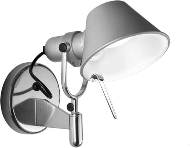 Artemide Tolomeo Faretto Wandleuchte aus Aluminium in Silber, verstellbares Design für Wohnzimmer und Schlafzimmer - Bild 1