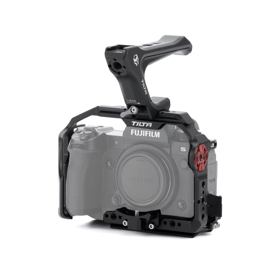 Tilta Kamerakäfig Basic Kit für Fujifilm X-H2S und X-H2 mit Objektivadapter und Manfrotto Schnellwechselplatte, Schwarz - Bild 1