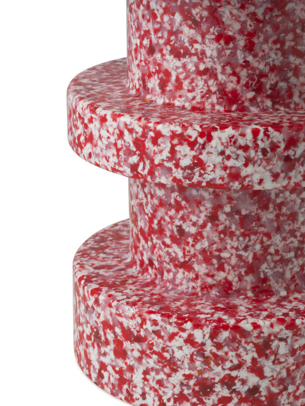 Normann Copenhagen Bit Stool Stack Hocker aus recyceltem Kunststoff in Rot - Bild 4