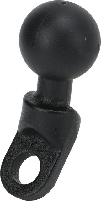 TOMTOP Abgewinkelter Kugelkopf Adapter für 1 Zoll Rückspiegel und 10mm Montageloch zur Smartphone Halterung, Schwarz - Bild 1