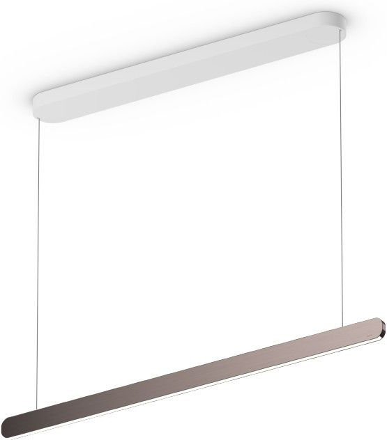 Occhio Mito linear volo 100 up LED-Pendelleuchte in Weiß matt mit Phantom-Ausführung, variabel einstellbare Höhe 65-165 cm, dimmbar mit Occhio air Modul für deine Tischbeleuchtung - Bild 1