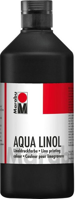 Marabu Aqua-Linoldruckfarbe, Schwarz, 500 ml - Bild 1