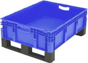 Bito Eurostapelbehälter XL mit Deckel 86221D, Blau, B/T/H: 80 x 60 x 32 cm - Bild 1