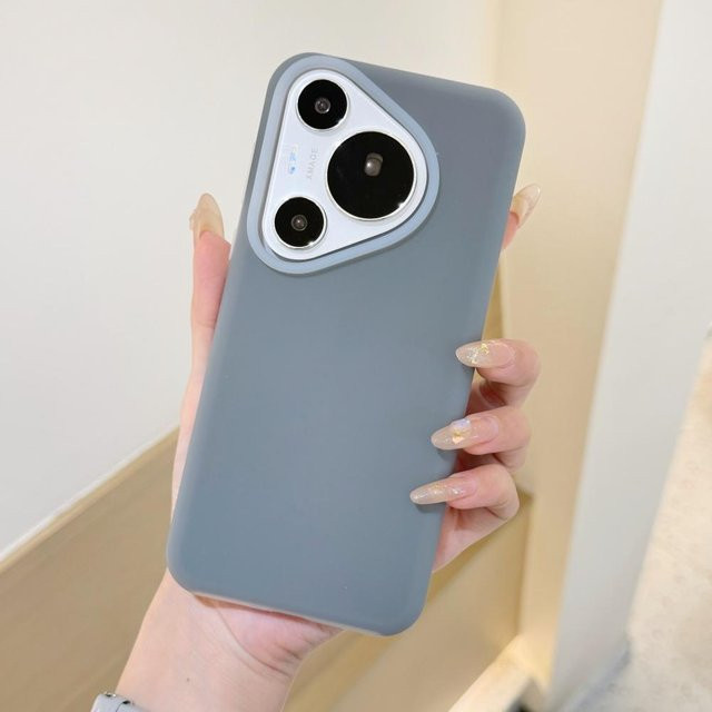Leuchtende Gummibärchen Handyhülle für Huawei P70 Pura70 Pro Honor Magic7 X60 X50 Mate 70 60 50 40 Nova 13 12 in Grau - Bild 1