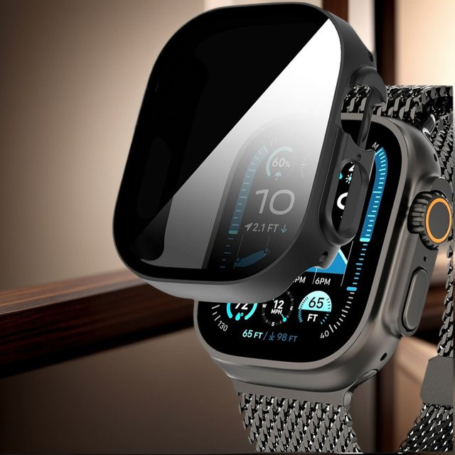 Displayschutzfolie für Apple Watch Ultra 2 3, gehärtetes Glas, Anti-Spy - Bild 1