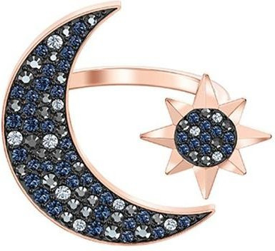 Swarovski Ring, Stern und Mond, Roségold, Kristall, Damen - Bild 1