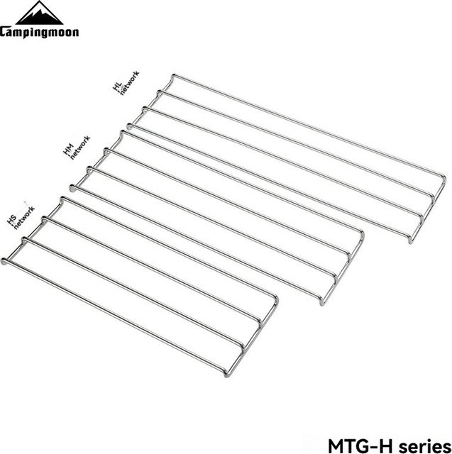 Campingmoon MTG-HL Outdoor Camping Grill aus Edelstahl in Silber - Bild 1