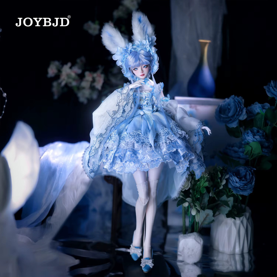 JOYBJD Ynes 1/4 BJD Puppe Aqua Blue Rabbit Fullset, Harzfigur, Hellblaue Kleidung - Bild 5