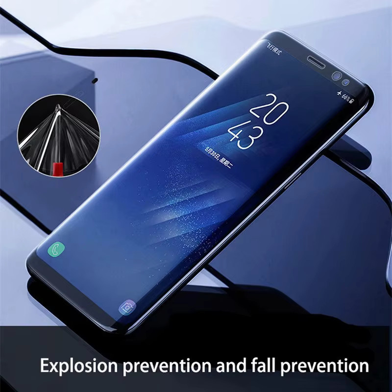 3er Set Displayschutzfolien aus gehärtetem Glas für Samsung Galaxy S24 S23 S22 S21 S20 Ultra S10 S9 S8 Plus Note 20 10 9 Full Cover Transparent - Bild 3