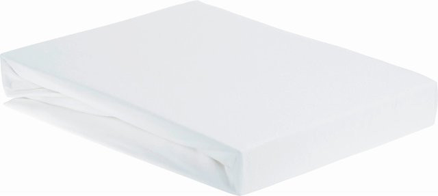 Premium Living Spannbetttuch Jersey mit Elasthan in Weiß, B/T: 180 x 200 cm - Bild 1