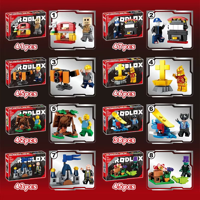 Roblox Sammelfiguren, 8-teiliges Set, multicolor - Bild 3