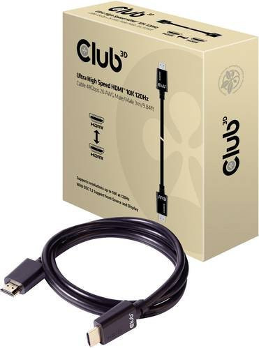 Club3D Ultra High Speed HDMI-Kabel Schwarz CAC-1373 3,0m mit 10K UWHD-Support - Bild 1