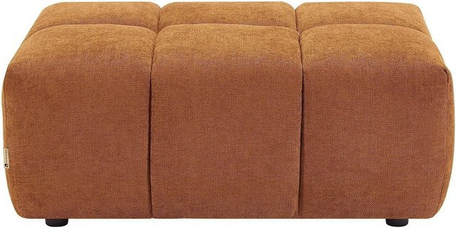Sitzhocker Apoliu von Vente-unique in Terracotta aus Strukturstoff, Höhe: 72 cm, Breite: 72 cm, Tiefe: 72 cm - Bild 1