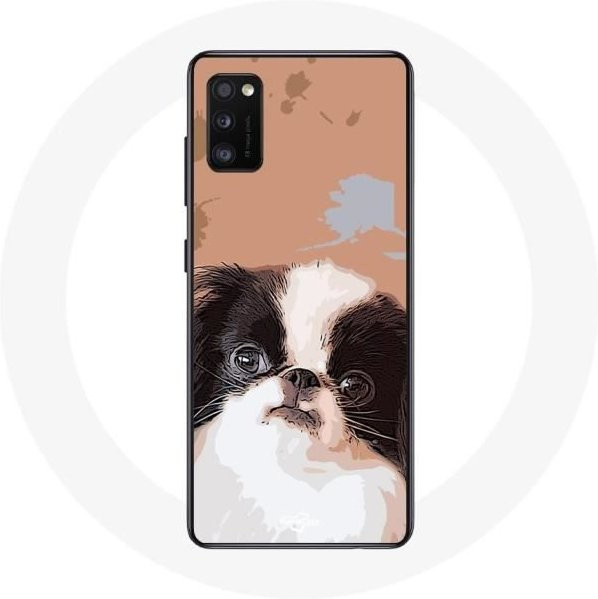 Handyhülle für Samsung Galaxy S20 Plus mit Japanischer Hunderasse Spaniel in Schwarz und Weiß - Bild 1