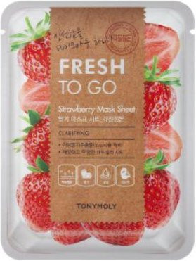 TONYMOLY Fresh To Go Maskenblatt Strawberry, 20 Stück - Bild 1