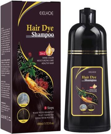 Dear Makeup 3-in-1 Haarfärbe-Shampoo, Haarschwarz braun, 100 ml - Bild 1