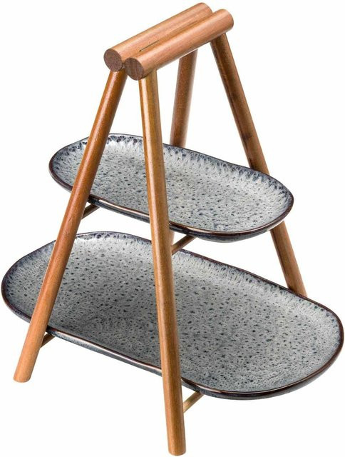 Leonardo Etagere Matera oval in Anthrazit Durchmesser: 31 cm - Bild 1
