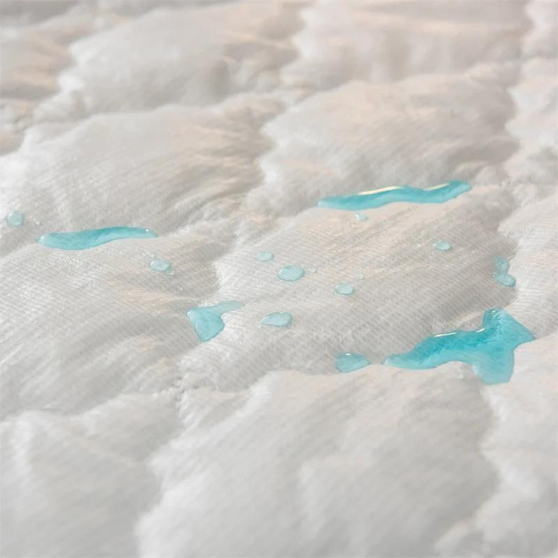 Wasserdichtes Spannbettlaken mit Milbenschutz und 2 Kissenbezügen in Weiß, B/T: 180 x 200 cm, Kissenbezug: 48 x 74 cm - Bild 2