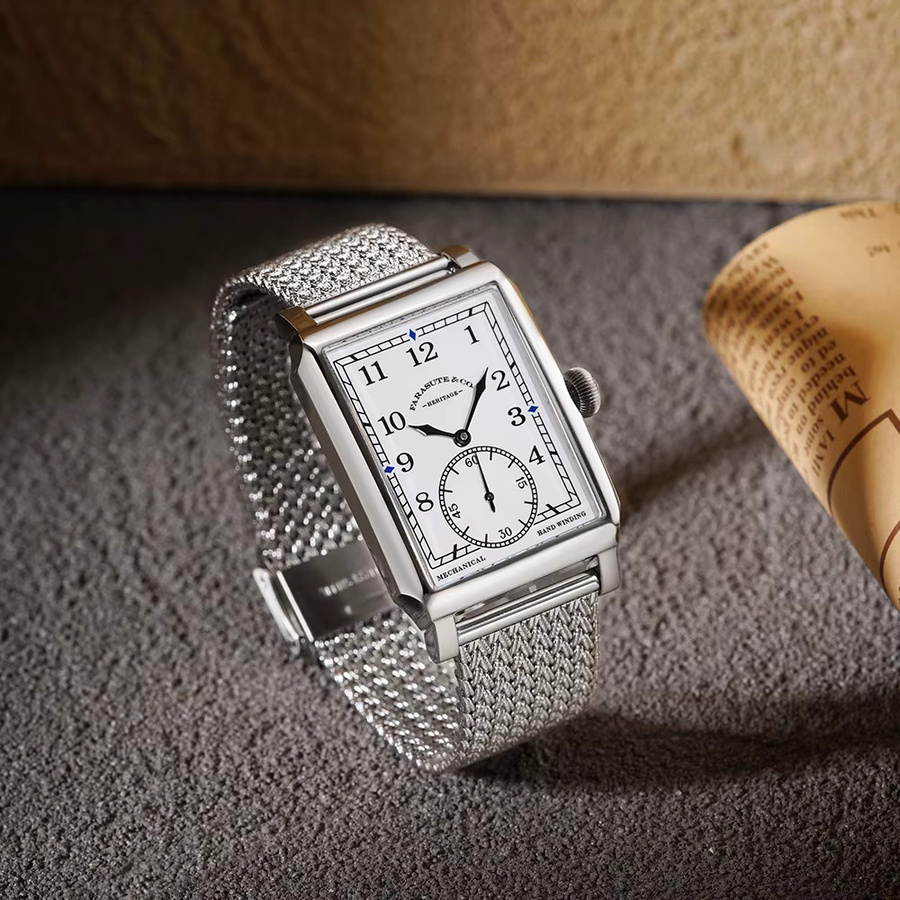 FARASUTE Armbanduhr Edelstahl, Handaufzug, Saphirglas, Schwarz, Herren - Bild 5