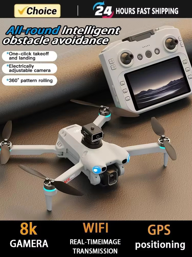 Professionelle AE5 GPS MAX Drohne mit 8K HD-Nachtsicht, 5G WiFi und Laserbarrierevermeidung, klappbarer Quadrocopter von BOALZETD - Bild 7