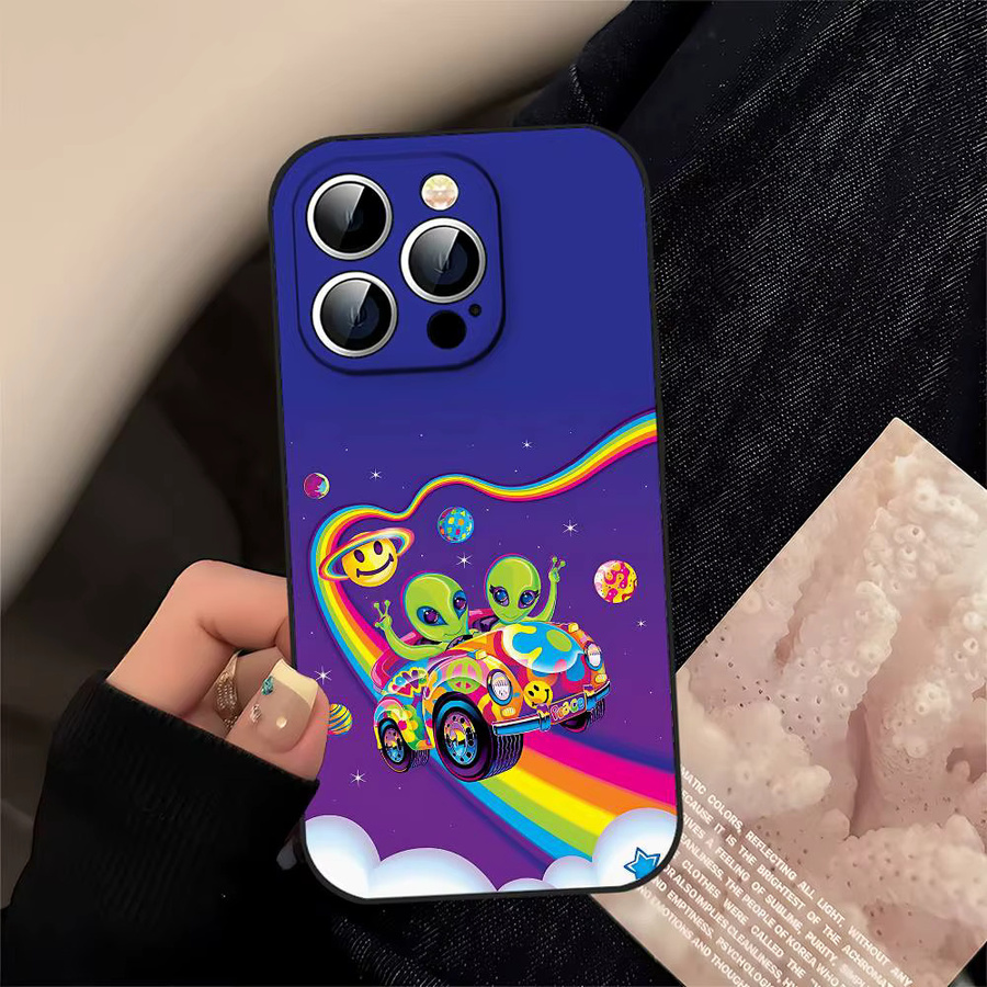 Mesuca UFO Alien Thing Handyhülle für iPhone 17 16 15 14 13 12 11 Pro Max Plus in Multicolour aus weichem TPU - Bild 4