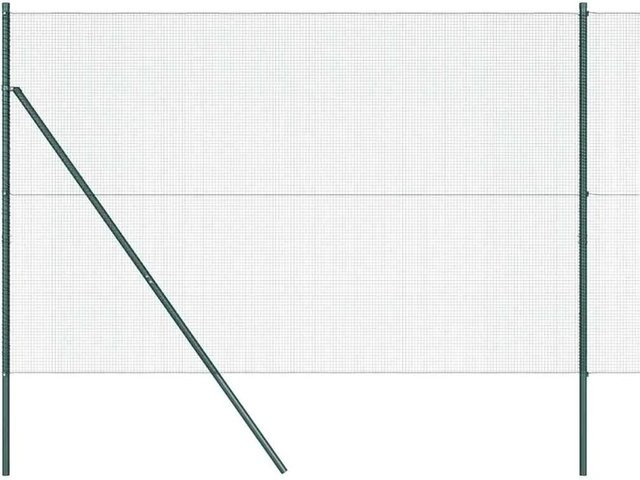 vidaXL Maschenzaun aus Stahl in Grün, 10 x 1,5 m, Maschenweite 12 x 12 mm - Bild 1