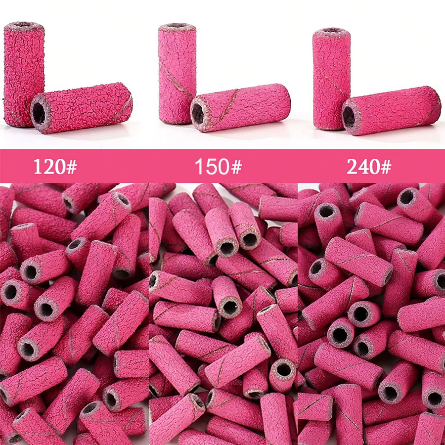 ERUIKA Mini Schleifbänder Nagel Bohrer Bits, 100 Stück, 3,1 mm - Bild 2