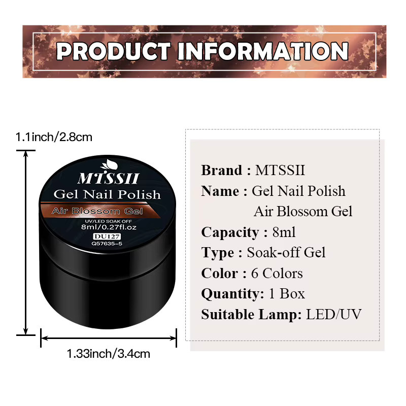 Mtssii Air Blossom Gel Polish, Glänzend, 8 ml - Bild 6