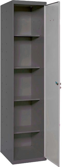 PROREGAL Putzmittelschrank AMEGO Metallschrank für den Haushalt in Grau-Anthrazit mit 4 Fachböden, H x B x T: 180 x 40 x 40 cm - Bild 1