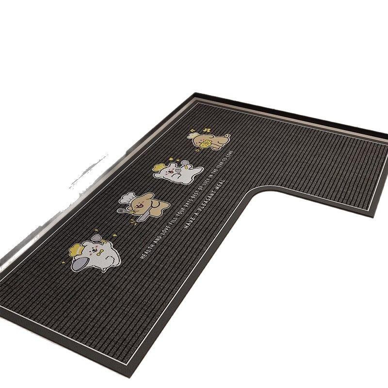 L-förmige Kieselgur-Bodenmatte von Yiran Furniture, wasserabsorbierend und rutschfest, B/T/H: 120 x 80 x 45 cm - Bild 2