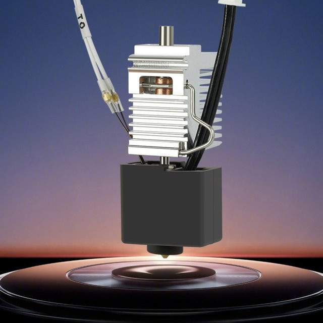 Anycubic Kobra 3 Hotend Komplettset – Extruder-Druckkopfbaugruppe mit Kühlkörper, Düse und Heizblock als Upgrade-Ersatz - Bild 1