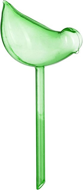 Relaxdays Bewässerungskugeln in Vogelform aus PVC, Grün, 4er Set, 200 ml - Bild 1
