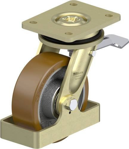 Blickle Schwerlast-Lenkrolle LS-GB 150K-ST-FS in Silber, Rad-Durchmesser: 150 mm, Tragfähigkeit: 800 kg - Bild 1