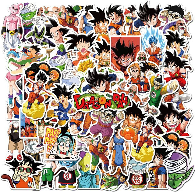 Bandai Dragon Ball, Aufkleber, 50 Stück, bunt - Bild 1