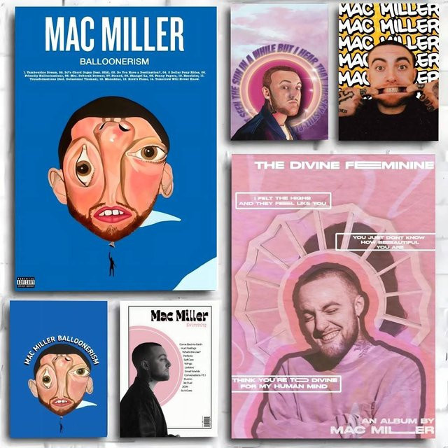 Kayou M-Mac Circles Miller Poster Kunstdruck im Anime-Stil, mehrfarbig, Papier, B/H: 15,0 x 10,0 cm - Bild 1