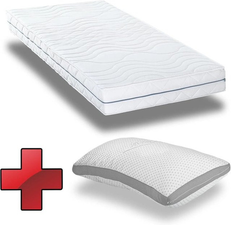 Supportho Premium Kaltschaummatratze mit Mikrofaser-Bezug in Weiß, B/T: 100 x 200 cm