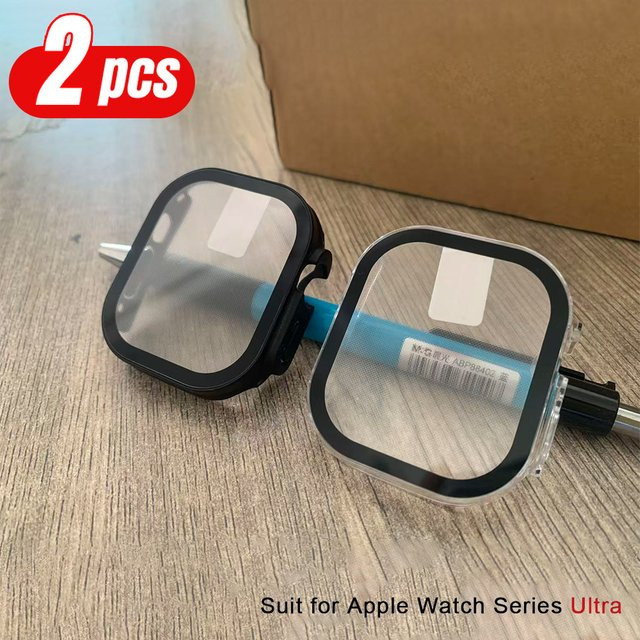 Apple Screen Protector für Apple Uhr Ultra 2, Schwarz, 2 Stück - Bild 1