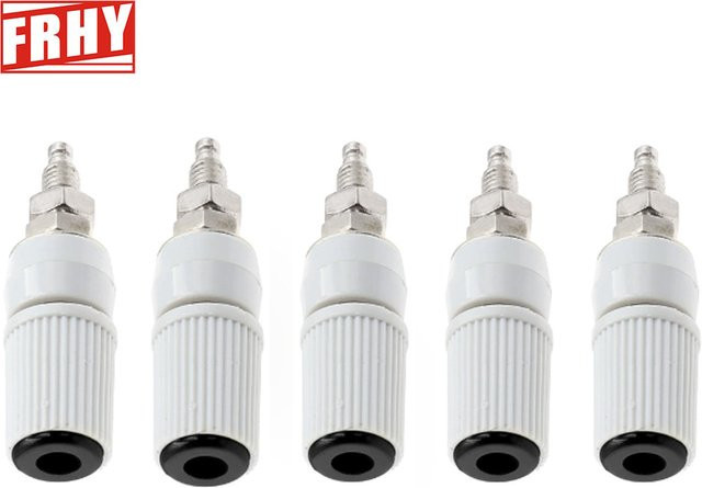 FRHY 5 Stück Bananenbuchsen 30A M5 Typ 4mm in Grün für Audio- und Testgeräte - Bild 1