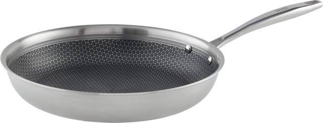 Gourmesto Bratpfanne Silver Line aus Edelstahl mit Antihaftbeschichtung und Keramikbeschichtung in Silber, Backofenfest - Bild 1