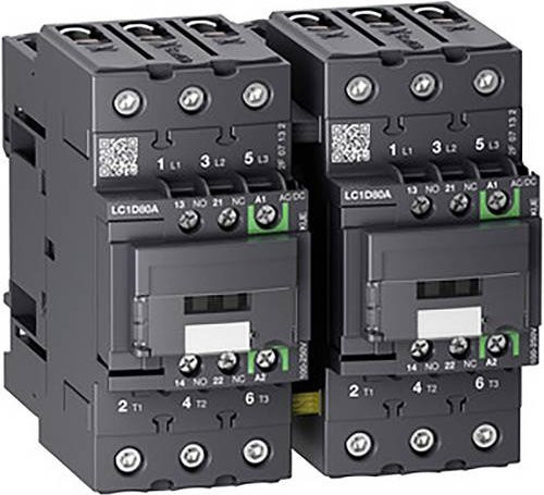 Schneider Electric LC2D80AKUE Wendeschütz-Kombination in Grau - Bild 1