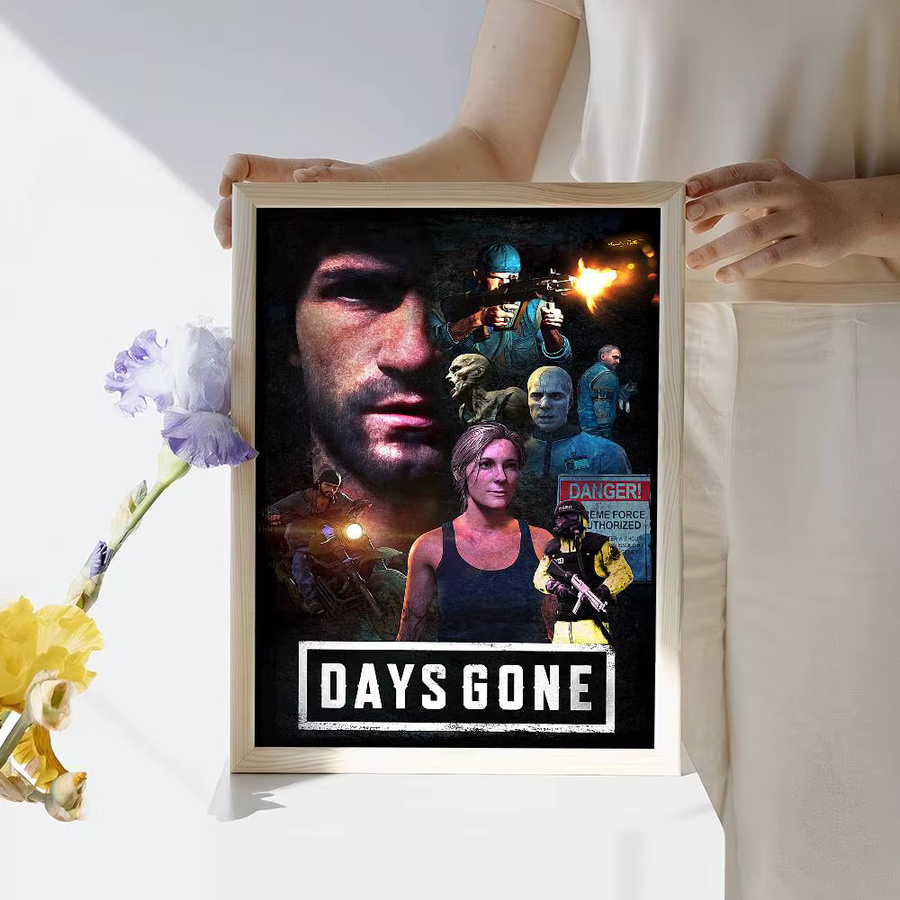 Days Gone Film Sticky Poster Whitepaper Aufkleber für dein Zimmer, Bar oder Café in Weiß - Bild 6