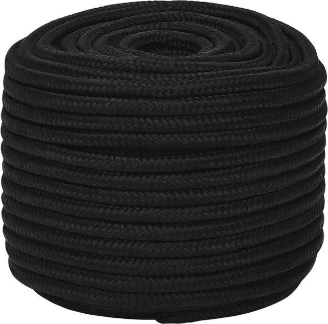 vidaXL Arbeitsseil aus Polyester in Schwarz, Durchmesser: 14 mm, Länge: 250 m - Bild 1