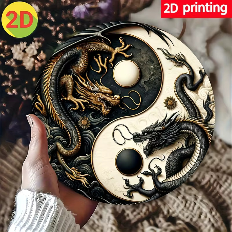 HELLOYOUNG Wanddekoration mit Drachenmuster und geometrischem Design zur Wandmontage - Bild 2