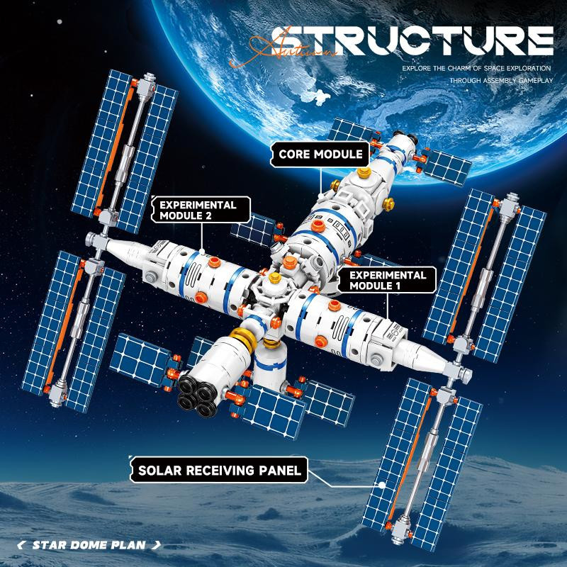 Linyi toy Weltraumforschung Luft- und Raumfahrt Bausteine Set - Bild 2