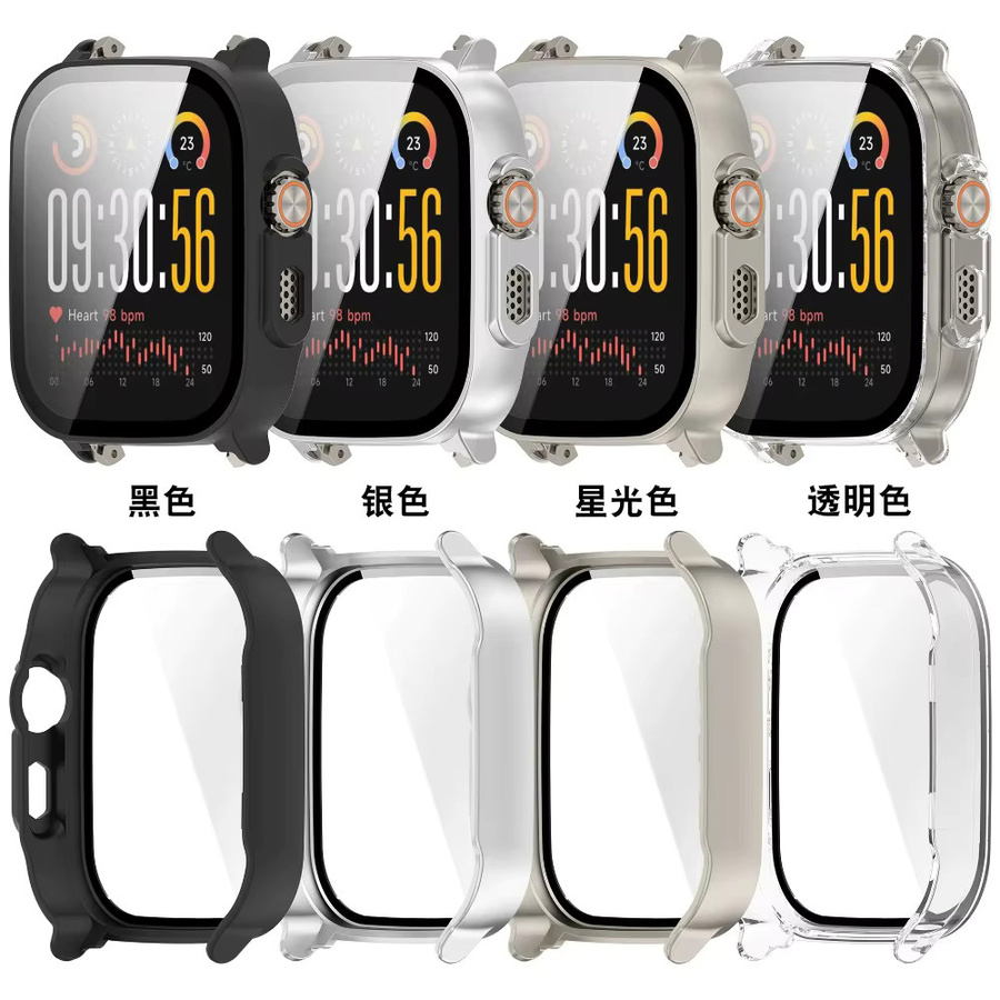 Realme Watch 5 Schutzhülle, gehärtetes Glas, Schwarz, transparent - Bild 6